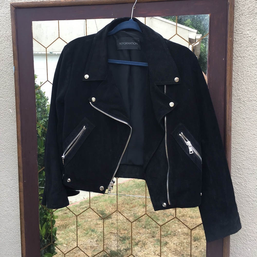 Reformation suede jacket